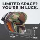 Stand for Baseball Hats, 2 Pcs No Install Acrylic Organizer for 14 Baseball Caps, use in a closet, dresser, desk our in the office (Clear)