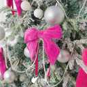 AIMUDI Hot Pink Bows 5''6'' Christmas Bows for Gift Wrapping Fuchsia Present Bows Fur Bows for Christmas Trees Fireplaces Wreaths Crafts Home Outdoor Winter Decoration, 12 PCs