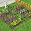 Bonviee Drip Irrigation System 230FT Quick Connect Garden Watering Kit with Adjustable Drip Emitters, 1/4 & 5/16 Tubing for Raised Beds, Greenhouse, Lawn, Automatic Timer Compatible