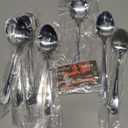 Dinner Spoon Set, 16 Pcs 7.3" Tablespoons, Premium Food Grade Stainless Steel Spoons, Durable Metal Spoon, Tablespoon, Silverware Spoons Only, Mirror Finish & Dishwasher Safe, Use for Home, Restaurant