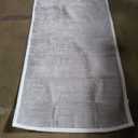 Modern classic rug, beige and white, size 90*180cm