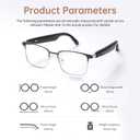 AI Translator Smart Glasses for Men Women, Bluetooth Audio Sunglasses with Photochromic Lenses, Photo Translation, No Subscription, Real-Time Translation(160+Languages) for Travel Business (Gold)