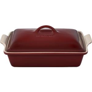 Le Creuset Stoneware Heritage Covered Rectangular Casserole, 4 qt. (12" x 9"), Rhone