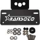 RANSOTO Motorcycle Z125 Fender Eliminator Kits License Plate Holder Compatible with 2015-2025 Kawasaki Z125 Z125 Pro