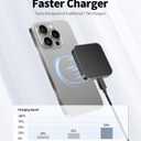 15W Wireless Charger Single，Fast Charging Pad for MagSafe Compatible with iPhone 16 Pro Max/16 Pro/16/16 Plus/15/14/13/12 Series, Magnetic Charger Not Included Adapter and Cable