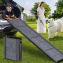 Dog Ramp for Car Truck Sturdy 71" L × 17.2" W Extra-Long Foldable