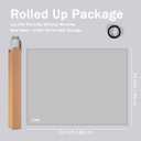 SAPID 32"x24" Extra Large Silicone Mat With Raised Edges, Rolled-Up Silicone Mats For Kitchen Counter Heat Resistant Silicone Mat With Lip, Thick Countertop Protector Mat,Silicone Mats For Crafts,Gray