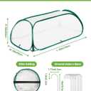 Garden Covers for Raised Beds, Plant Greenhouse Cover for Raised Garden Bed, Freeze Protection Humidity Domes for Gardening Germination and Seedling Propagation, Pest Protection