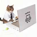 Cat Laptop Scratcher, Cat Scratcher Cardboard, Interactive Toys, Kitten Supplies and Stuff for Indoor Cats