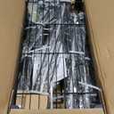 Ulif U11 Mini Over Washer and Dryer Shelves, 3 Tiers Laundry Room Storage and Organizer Standing Shelf, Metal Freestanding Clothes Drying Rack, 28.3W x 19.7D x 77.6H, Black