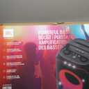JBL PartyBox Club 120 - Portable Party Speaker with Foldable Handle, Powerful JBL Pro Sound, Futuristic lightshow, Up to 12 Hours of Play time, Splash Proof, Dual Mic & Guitar Inputs (Black)