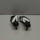 Goderci Kitten Heels for Women Two Strap Square Open Toe Mules Heels Slip On Mid Heeled Sandals(8,Black)