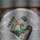 4 Set 10 Inch Construction Truck Plates Melamine Construction Truck Dinnerware Set Reusable Baby Shower Vehicle Melamine Plate Dishwasher Safe for Toddlers Creatively Drop Resistant Cute Plastic Dish