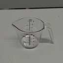 NutriChef 1 Cup Glass Measuring Cup with Lid (8 oz) - Heat-Resistant Borosilicate Liquid Measure Cup with Easy-Read Scale for Cooking, Baking and Food Storage, Dishwasher and Freezer Safe
