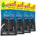 LITTLE TREES Car Air Freshener. Vent Wrap Provides Long-Lasting Scent, Fresh Shave Pack Of 4