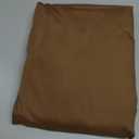 Royale Linens 100% Organic Cotton Fitted Sheet - Percale Weave - Super Soft Deep Pocket Bottom Sheets - Elastic Sheet Twin Size - Twin Fitted Sheets Only - (39"x75"+15", Chocolate)