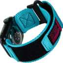 Nereides Compatible with Apple Watch Band Ultra 3/2/1, Nylon Sports Strap with Woven Design for 49mm (L, Al Aqua)