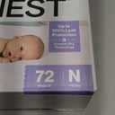 The Honest Company Comfort Dry Disposable Daytime Diapers for Sensitive Skin, Hypoallergenic, Above It All + All the Alpacas, Club Box Size Newborn 72 Count