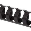 Mead CombBind Binding Spines/Spirals/Coils/Combs, 3/4", 150 Sheet Capacity, Black, 125 Pack (4000136)