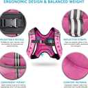 Henkelion Weighted Vest Weight Vest for Men Women Kids Weights Included, Body Weight Vests Adjustable for Running, Training Workout, Jogging, Walking