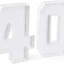 40 Set Cardboard Number for Charcuterie 10.2'' Fillable Tray Charcuterie Paper Box for 40th Birthday Anniversary Party Decorations Chocolate Candy Cupcake Container