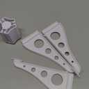 Youyole Christmas Tree Stand Plastic Legs Replacement White Artificial Xmas Base Holder for Trees 0.75'' in Diameter