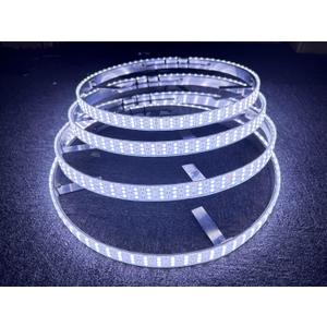 SDO Super Bright 17.5" Triple Row 1008Leds Pure White LED Illuminated Wheel Ring Light Switch/Remote Ctrl High Intensity White Rim Light Flashing IP68 Strobe LED Wheel Well for Truck Vehical