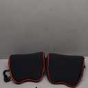 Crofy 2 Pack Car Neck Pillow, Softness Car Headrest Pillow for Driving with Adjustable Strap, 100% Memory Foam and Breathable Removable Cover, Comfortable Ergonomic Design (Red Side Rope)