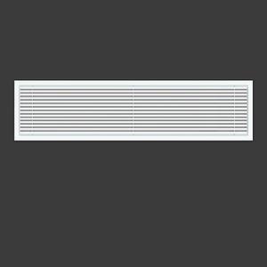 Linear Bar Air Grille 32" X 8", Aluminum Air Supply/Return Grilles,Easy Air Flow,Removable Grille/Door-HVAC Air Vent Cover,White[Outer Dimensions: 32.8"w X 8.8"h]