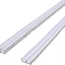 PVC 2-Groove Sliding Track for Small Cabinets & Terrariums, Fast Track Rail Style, Cabinet Door Replacement Track with Plastic Slide, Plastic Slide, 100CM/In 39.37