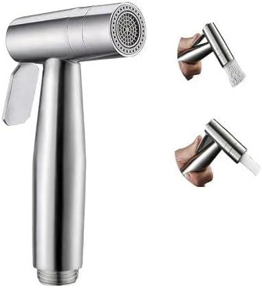 Handheld Bidet Sprayer for Toilet, Dual Mode Spray Head (Jet/Soft) Baby Cloth Diaper Sprayers Bide t for Toilet Stainless Steel Bathroom Hand Held (Bide t Sprayer Head Only)