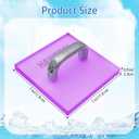HTV Cooling Block for Heat Press,Heat Transfer Projects Cooing Tool,7" x 7"-Cooling Fast & Distribute Temperature Evenly,Accessories for Sublimation,Iron on Vinyl,DTF Film,Transfer Paper-Purple