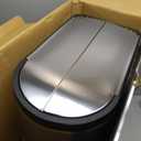 simplehuman 18 Liter / 4.8 Gallon Butterfly Lid Kitchen Step Trash Can, Brushed Stainless Steel