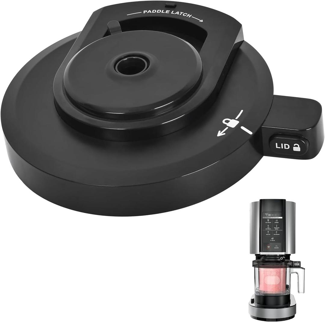 Outer Bowl Lid Compatible with Ninja Ice Cream Maker NC299AMZ/NC301/NC300/NC201/NC101 Series (NO Paddle) - Premium Replacement Accessory for Ninja CREAMi