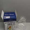 1 Gallon 128oz Glass Pitcher, Water Pitcher with Lid and Spout, Glass Carafe for Hot/Cold Drink, Water Jug for Iced Tea, Coffee, Juice, Milk, Beverage (Extra-Wide Mouth)