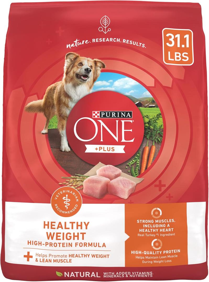 Purina ONE Plus Healthy Weight High-Protein Dog Food Dry Formula - 31.1 lb. Bag. Best By: Jul-2027