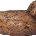Hymmah Wooden Texture Duck Home Decor Statue Rustic Home Decorations for Living Room, Boho Sculpture Resin Animal Collectible Figurines for Indoor Decor
