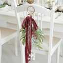 MEEDEE Rust Red Velvet Ribbon 2 Inch Vintage Frayed Ribbons 2 Rolls 4 Yards Crinkle Rust Ribbons Silk Velvet Ribbon for Christmas Tree, Gift Wrapping, Holiday Decor, Wedding Favors