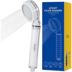 Filter Showerhead Inspired by Koreas Beauty Culture  Pure Carbon Filters for Softer Skin & Smoother Hair | Carbon Composite Filter | Single Showerhead (AJ8200MC-SNG-1)