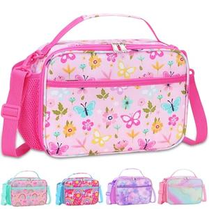 RHCPFOVR Kids Initial Lunch Bag - Insulated Lunch Box for Boys Girls,Washable Lunch Bag and Reusable Toddler Leak-proof Lunchbox for School and Daycare