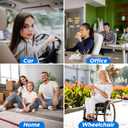 EcoNour Gel Seat Cushion for Long Sitting  Blue | Double-Layer Honeycomb Gel Cushion for Office Chair, Car & Wheelchair | Pain Relief for Tailbone, Sciatica & Back Support