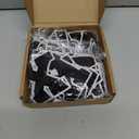 Lyrow 72 Pieces Chenille Letters Patches Iron on 3. 2 H x 2. 2 W Letters and Numbers a to Z Alphabet, Numbers 0 to 9 Embroidery Applique Patch for Clothing Backpacks Hats DIY Supplies(Black and White)