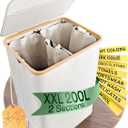 XXL Laundry Hamper 2 Section  Beige  Dual Laundry Hamper with Lid, Double Hamper, Laundry Basket 2 Section, Perfect for College and Dorm, 52 Gallon Large Laundry Basket (Extra Large)