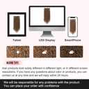 FLUFYMOOZ 9PCS Clip in Hair Extensions 22 Inch Curly Hair Extension Long Soft Synthetic Hairpieces for Women (Chestnut Brown)