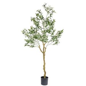 Amazon.com: Nafresh Tall Faux Olive Tree7ft84in Realistic Potted Silk Artificial Indoor with Green Leaves and Big Fruits for Home Office Living Room Bedroom Stairs Foyer Decor. : Home & Kitchen