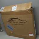 Red Car Seat Covers,Leather Car Seat Cover, Waterproof Seat Covers Full Set, Fit RAV4 Accord Altima Rogue CX5 CRV Burgundy Red