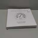 Circrane 13.25 Inch Round Thermometer with Hygrometer, Large Indoor Wall Patio Bimetal Weather Thermometer, No Battery Required, Black