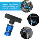 Car Lift Support Clamp, Shock Prop Strut Stopper Retainer for Car Hood, Hood Strut Fixing Clamps with Brass Core, Spark Plug Gap Gauge Tool, Universal Automotive Accessories (Blue)