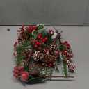 Crafare12-16 Inch Large Artificial Christmas Tree Picks 12 Styles Assorted Holly Picks Stems with Pinecones Leaves for Xmas Tree Filler Floral Arrangement Winter Holiday Season Dcor