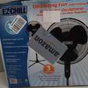 EZ-CHILL 16 Oscillating Pedestal Fan, 3-speed Options, 90-Degree Oscillating Head, Adjustable Height and Tilt, Powerful Air Flow, Black, MTFS-16B-BLK